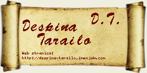 Despina Tarailo vizit kartica